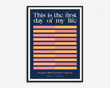 Load image into Gallery viewer, First Day Of My Life Print