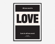 Load image into Gallery viewer, All You Need Is Love Colour Block Print