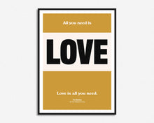 Load image into Gallery viewer, All You Need Is Love Colour Block Print