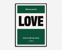Load image into Gallery viewer, All You Need Is Love Colour Block Print
