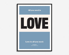 Load image into Gallery viewer, All You Need Is Love Colour Block Print
