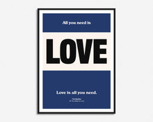 Load image into Gallery viewer, All You Need Is Love Colour Block Print