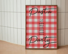 Load image into Gallery viewer, Pasta Party Gingham Print