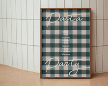 Load image into Gallery viewer, Pasta Party Gingham Print