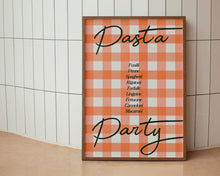 Load image into Gallery viewer, Pasta Party Gingham Print
