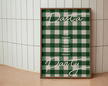 Load image into Gallery viewer, Pasta Party Gingham Print