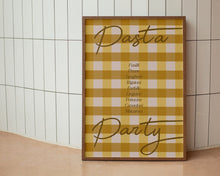 Load image into Gallery viewer, Pasta Party Gingham Print