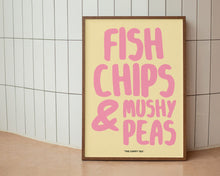 Load image into Gallery viewer, Fish, Chips & Mushy Peas Print