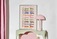 Load image into Gallery viewer, I Love You Handwritten Text Print
