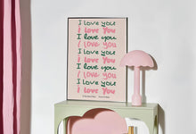 Load image into Gallery viewer, I Love You Handwritten Text Print

