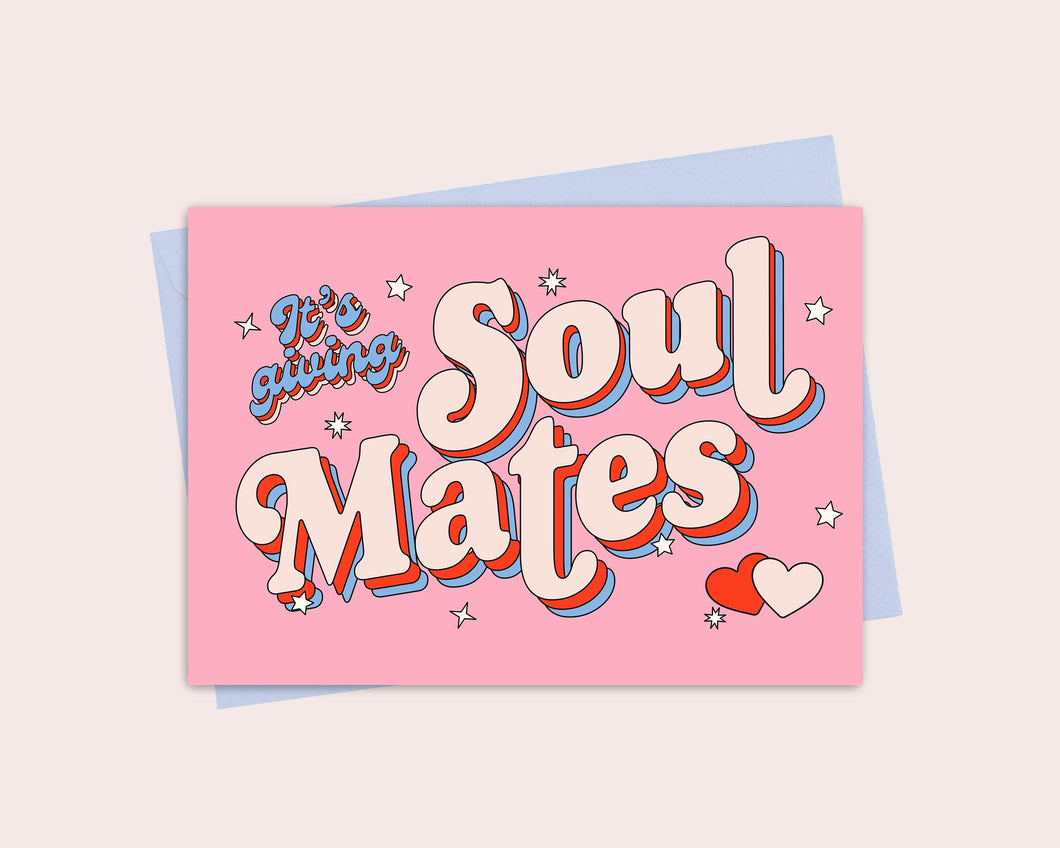 It's Giving Soulmates Greeting Card | Congratulations | Marriage | Wedding