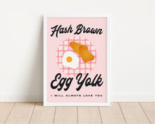 Load image into Gallery viewer, *Framed* Hash Brown Egg Yolk Print
