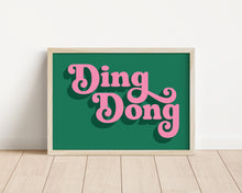 Load image into Gallery viewer, *Framed* Ding Dong Print
