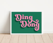 Load image into Gallery viewer, *Framed* Ding Dong Print
