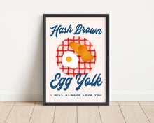Load image into Gallery viewer, *Framed* Hash Brown Egg Yolk Print
