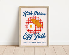 Load image into Gallery viewer, *Framed* Hash Brown Egg Yolk Print
