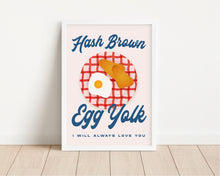 Load image into Gallery viewer, *Framed* Hash Brown Egg Yolk Print
