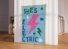 Load image into Gallery viewer, She&#39;s Electric Kids Print
