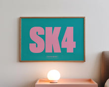 Load image into Gallery viewer, Custom Postcode Town Print | Choose Your Colour, Postcode &amp; Town
