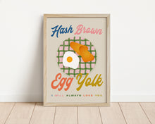 Load image into Gallery viewer, *Framed* Hash Brown Egg Yolk Print
