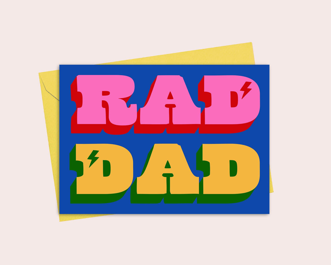 Rad Dad | Happy Father's Day | Greeting Card