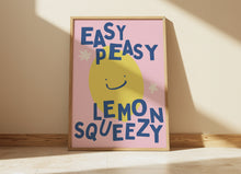 Load image into Gallery viewer, Easy Peasy Lemon Squeezy Kids Print
