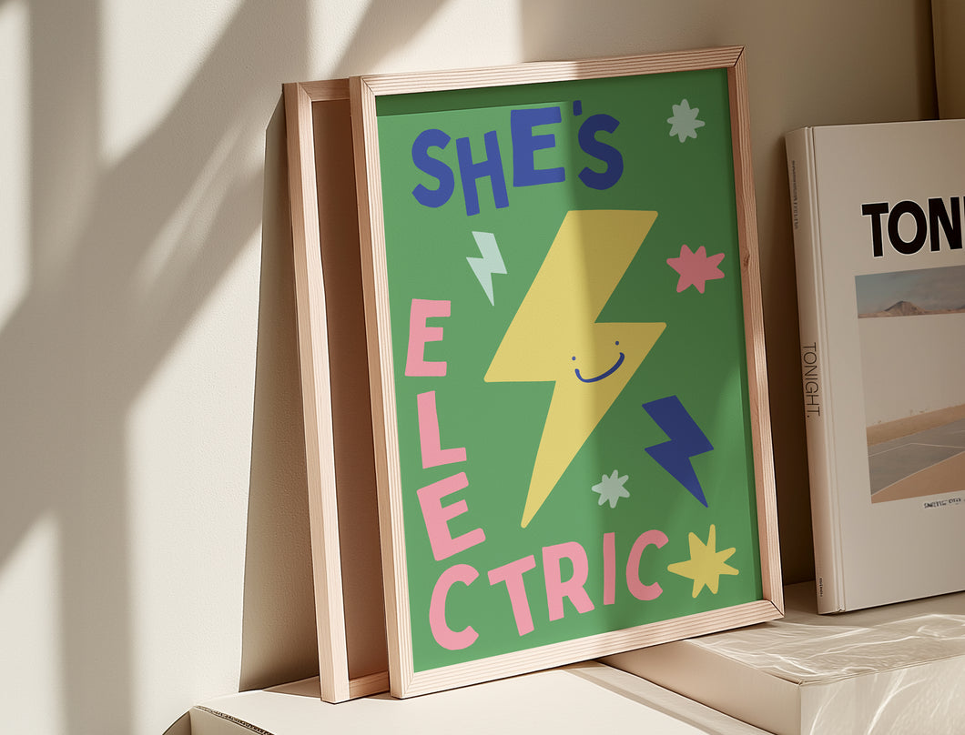 She's Electric Kids Print