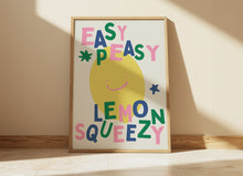 Load image into Gallery viewer, Easy Peasy Lemon Squeezy Kids Print
