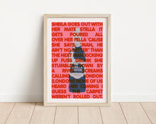 Load image into Gallery viewer, *Framed* Sheila Goes Out With Her Mate Stella Print
