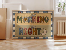 Load image into Gallery viewer, Good Morning Good Night Kids Print
