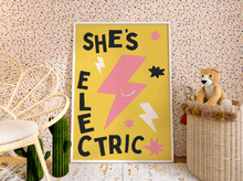 Load image into Gallery viewer, She&#39;s Electric Kids Print
