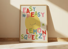 Load image into Gallery viewer, Easy Peasy Lemon Squeezy Kids Print

