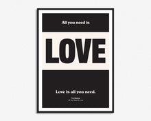 Load image into Gallery viewer, SECONDS SALE All You Need Is Love Colour Block Print
