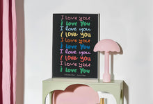 Load image into Gallery viewer, I Love You Handwritten Text Print
