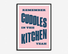 Load image into Gallery viewer, Cuddles In The Kitchen Print
