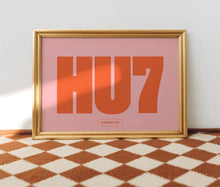 Load image into Gallery viewer, Custom Postcode Town Print | Choose Your Colour, Postcode &amp; Town
