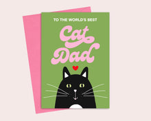 Load image into Gallery viewer, World&#39;s Best Cat Dad | Happy Father&#39;s Day | Pet Greeting Card
