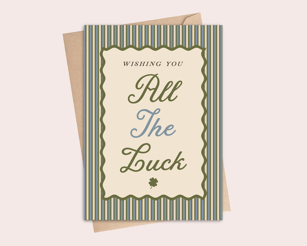 Wishing You All The Luck Greeting Card | Good Luck | New Job | Moving Away