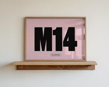 Load image into Gallery viewer, Custom Postcode Town Print | Choose Your Colour, Postcode &amp; Town
