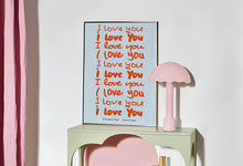 Load image into Gallery viewer, I Love You Handwritten Text Print
