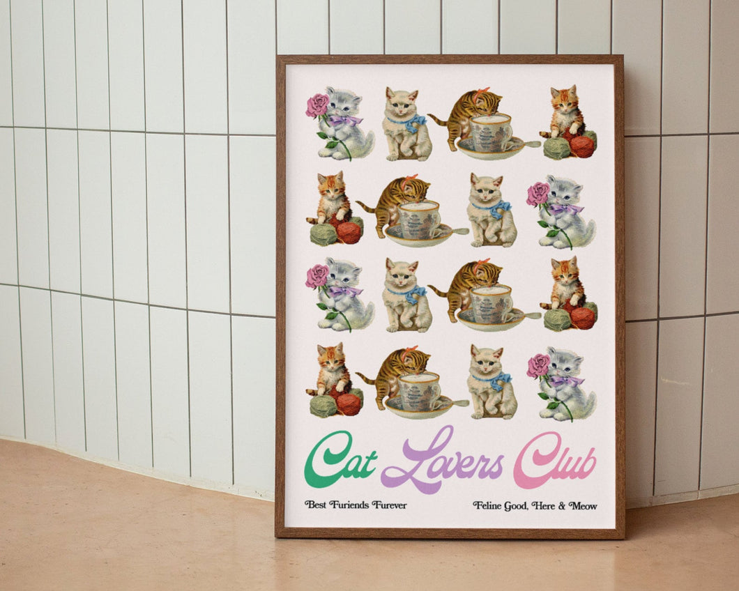 Cat Lovers Club Print