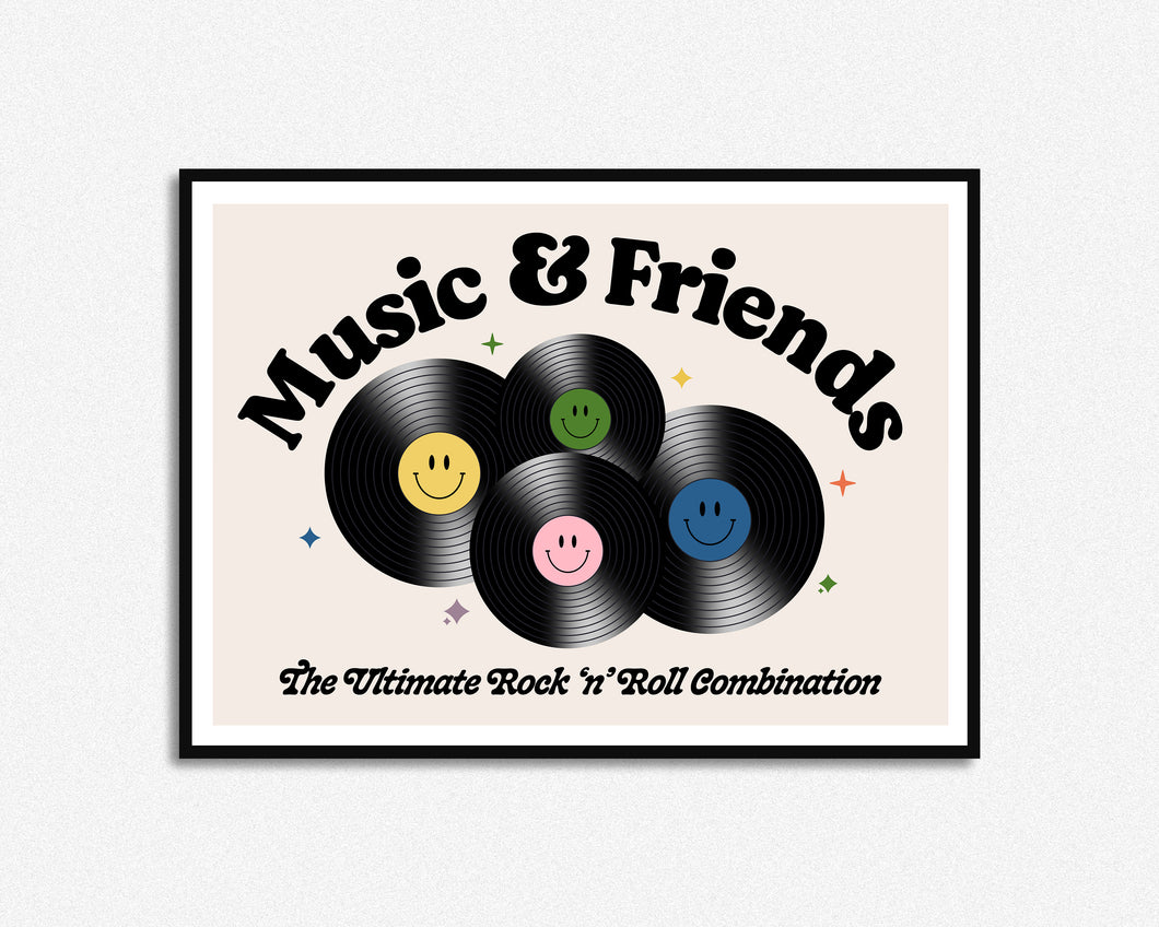 Music & Friends Vinyl Print