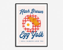 Load image into Gallery viewer, Hash Brown Egg Yolk Print
