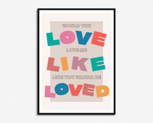 Load image into Gallery viewer, Love Me Like You Wanna Be Loved Print
