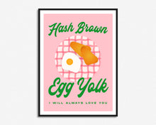 Load image into Gallery viewer, Hash Brown Egg Yolk Print

