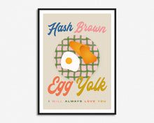 Load image into Gallery viewer, Hash Brown Egg Yolk Print
