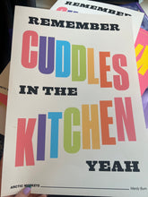 Load image into Gallery viewer, SECONDS SALE Cuddles In The Kitchen Print
