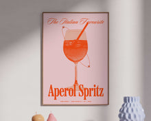 Load image into Gallery viewer, Aperol Spritz Cocktail Print
