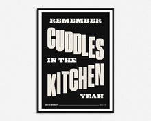 Load image into Gallery viewer, SECONDS SALE Cuddles In The Kitchen Print

