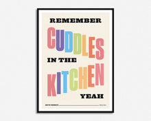 Load image into Gallery viewer, SECONDS SALE Cuddles In The Kitchen Print
